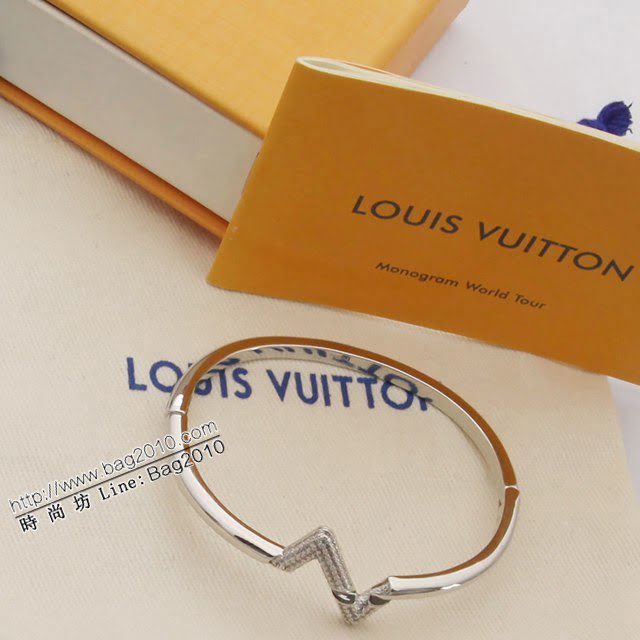 Louis Vuitton新款飾品 路易威登Volt系列手鐲 LV鑽石字母女款手環手鐲  zglv1876